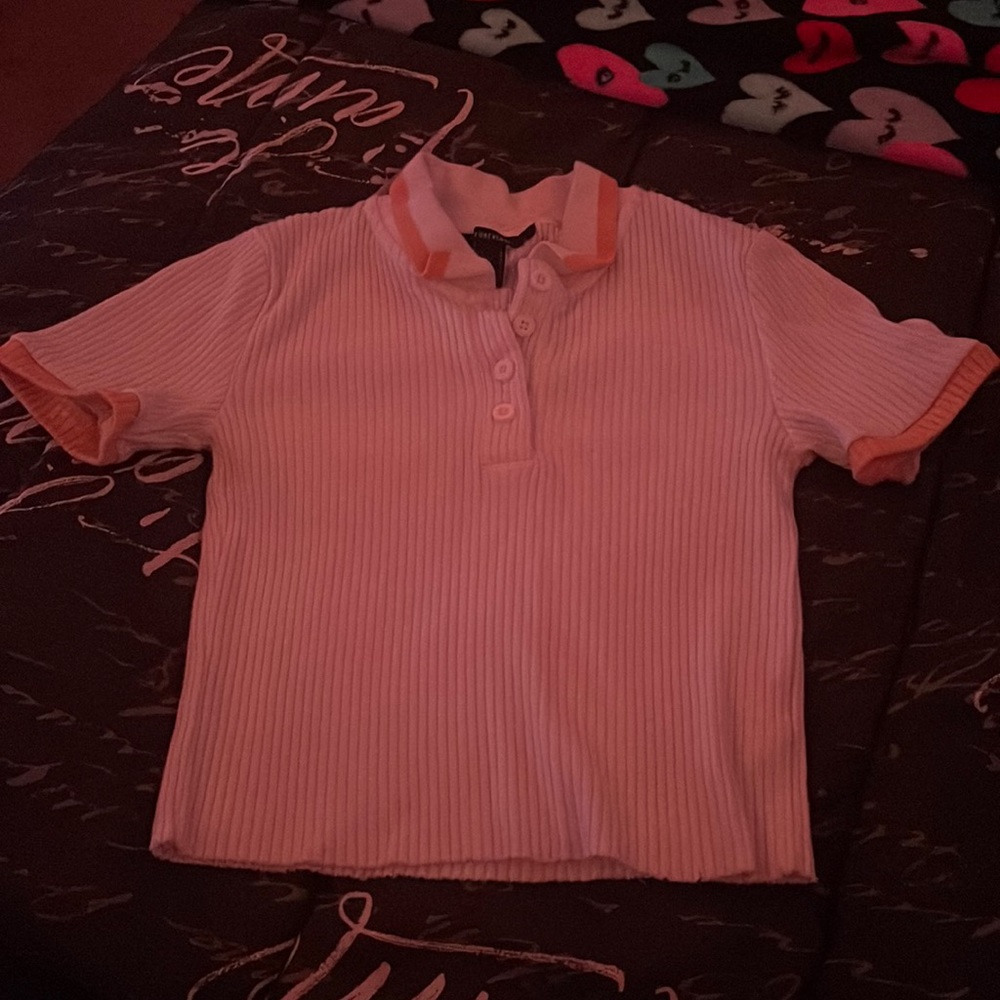 white forever 21 cropped top